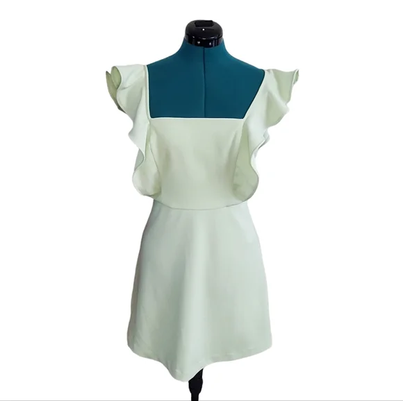 green emerald velvet dress Glamourous mint-green dress  ALBINA DYLA